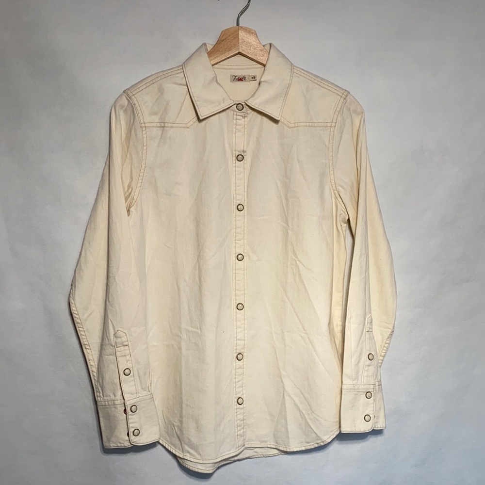 Faherty Cotton Snap Button Western Shirt